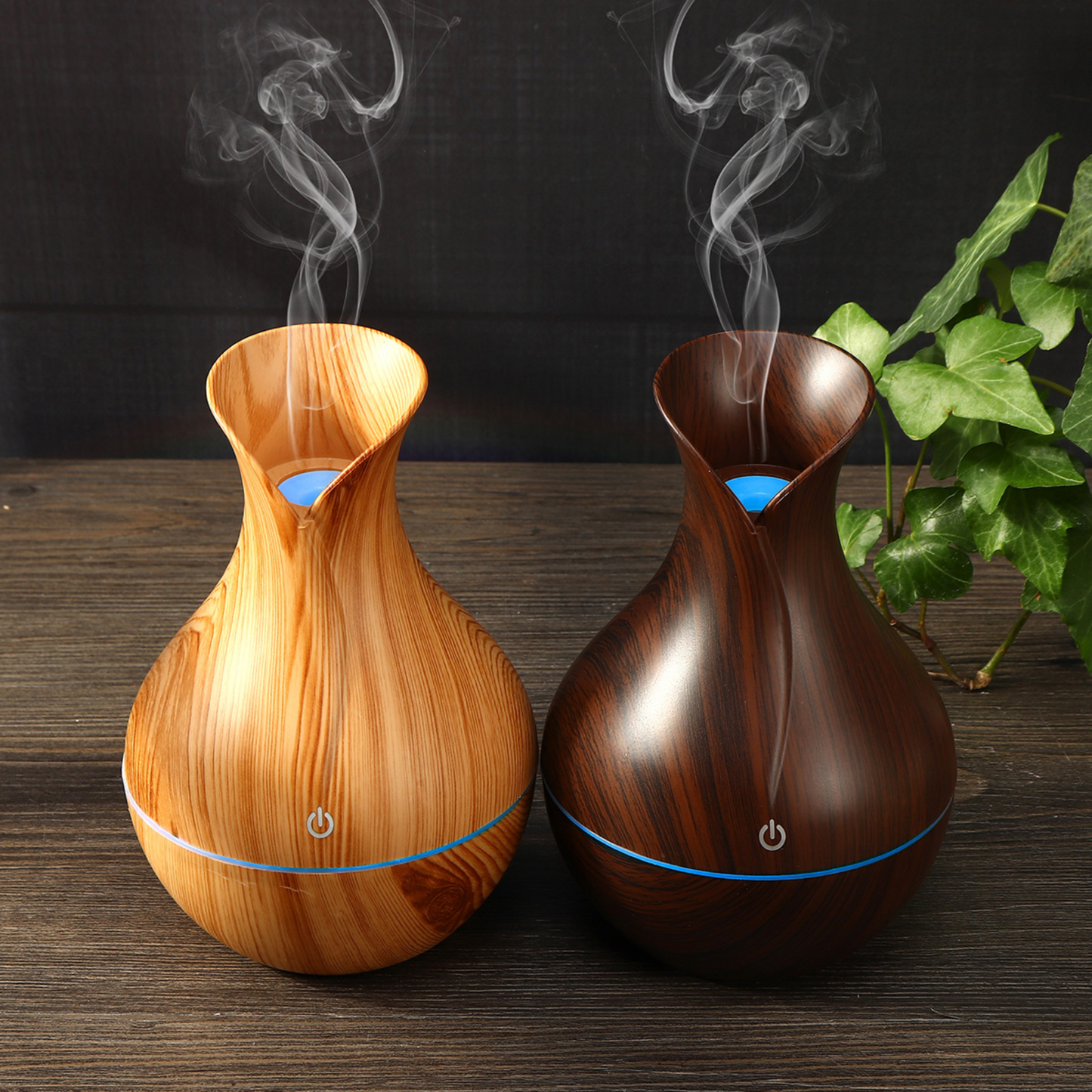 Humidificador Difusor de Aromas Pebetero LED